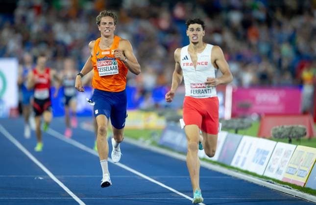 BIRMINGHAM - Jeff Tesselaar in action in the 1500 meter decathlon during the fourth day of the European Athletics Championships. IRIS VAN DEN BROEK ANP xVIxANPxSportx xxANPxIVx 565412313 originalFilename: 565412313.jpg
