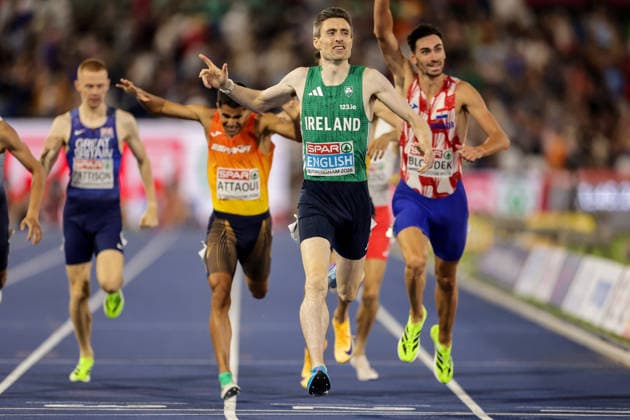 2026 European Athletics Championships, Alexander Stadium, Birmingham, England 13 8 2026 Men™s 800m Final Ireland™s Mark English wins gold Mark English wins gold 13 8 2026  Copyright: xx 0U6A1963