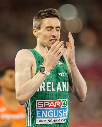 2026 European Athletics Championships, Alexander Stadium, Birmingham, England 13 8 2026 Men™s 800m Final Ireland™s Mark English celebrates after winning gold Mark English celebrates after winning gold 13 8 2026  Copyright: xx 0U6A1988
