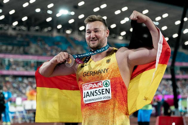 Henrik Janssen (SC Magdeburg, Diskuswurf Maenner), GBR, Leichtathletik, Athletics, European Athletics Championships 2026, Leichtathletik Europameisterschaft 2026, Birmingham 2026, 09.08.2026, GBR, Leichtathletik, Athletics, European Athletics Championships 2026, Leichtathletik Europameisterschaft 2026, Birmingham 2026, 09.08.2026 Birmingham *** Henrik Janssen, SC Magdeburg, Men s Discus Throw, GBR, Track and Field, Athletics, 2026 European Athletics Championships, 2026 European Track and Field Championships, Birmingham 2026, August 9, 2026, GBR, Track and Field, Athletics, 2026 European Athletics Championships, 2026 European Track and Field Championships, Birmingham 2026, August 9, 2026, Birmingham Copyright: xStefanxMayerx EP_SMR