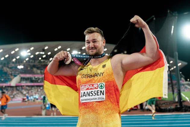 Henrik Janssen (SC Magdeburg, Diskuswurf Maenner), GBR, Leichtathletik, Athletics, European Athletics Championships 2026, Leichtathletik Europameisterschaft 2026, Birmingham 2026, 09.08.2026, GBR, Leichtathletik, Athletics, European Athletics Championships 2026, Leichtathletik Europameisterschaft 2026, Birmingham 2026, 09.08.2026 Birmingham *** Henrik Janssen, SC Magdeburg, Men s Discus Throw, GBR, Track and Field, Athletics, 2026 European Athletics Championships, 2026 European Track and Field Championships, Birmingham 2026, August 9, 2026, GBR, Track and Field, Athletics, 2026 European Athletics Championships, 2026 European Track and Field Championships, Birmingham 2026, August 9, 2026, Birmingham Copyright: xStefanxMayerx EP_SMR