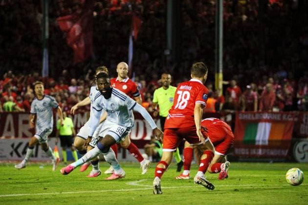 DUBLIN - Toluwalase Arokodare of Ajax during the UEFA Conference League 3rd qualifying round match between Shelbourne FC and AFC Ajax at Tolka Park Stadium on August 12, 2026 in Dublin, Ireland. JACK MULLINS ANP xVIxANPxSportx xxANPxIVx 565413698 originalFilename: 565413698.jpg