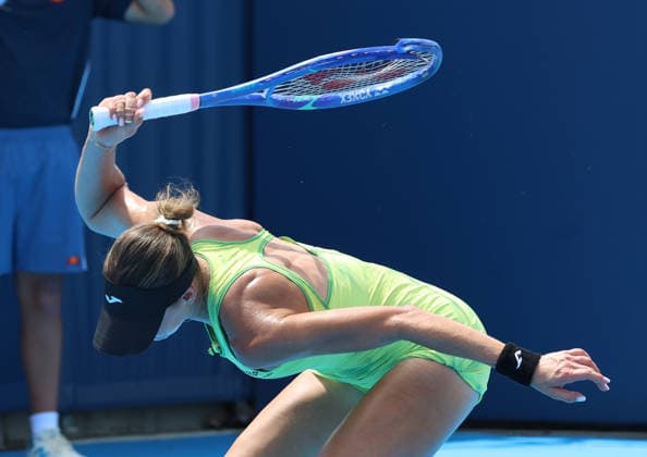 August 13, 2026, Mason, Ohio, USA: MAGDA LINETTE of Poland during the match against G. Ruse of Romania in the first round of tennis tournament WTA, Tennis Damen 1000 Cincinnati Open in Mason, USA. Linette lost 0:6, 3:6. Mason USA - ZUMAc278 20260813_zsp_c278_010 Copyright: xMarcinxCholewinskix