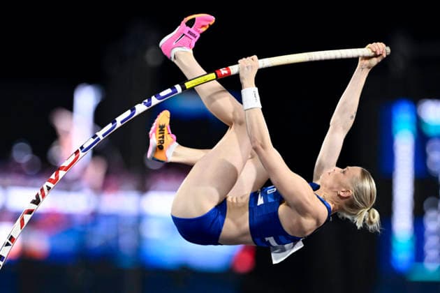 LKS 20260814 Wilma Heltelä of Finland attempting 4,85m during women s pole vault final at the European Athletics Championships 2026 in Birmingham, on August 13, 2026. - ANTTI AIMO-KOIVISTO Birmingham United Kingdom GCl9m34fMXo  Copyright: xAnttixAimo-Koivistox GCl9m34fMXo