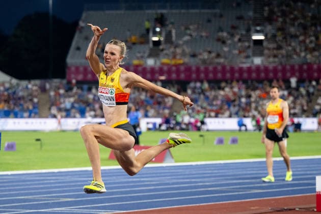 13.08.2026, GBR, Leichtathletik, Europameisterschaft 2026, Abendsession Tag 4, Birmingham Kira Wittmann ( Deutschland ), Dreisprung Damen, Finale Birmingham Alexander Stadium England Großbritannien *** August 13, 2026, GBR, Track and Field, 2026 European Championships, Evening Session, Day 4, Birmingham; Kira Wittmann, Germany, Women s Triple Jump, Final, Alexander Stadium, Birmingham, England, Great Britain Copyright: xNordphoto Memmlerx