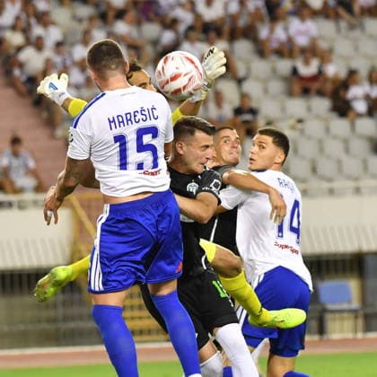 Croatia, Split, 130826. Poljud Stadium. Second match of the 3rd qualifying round of the Conference Ligue, Hajduk - Zalgiris. Photo: Josko Ponos CROPIX Split CROATIA Copyright: xxJoskoxPonosx hajduk_zalgiris68-130826
