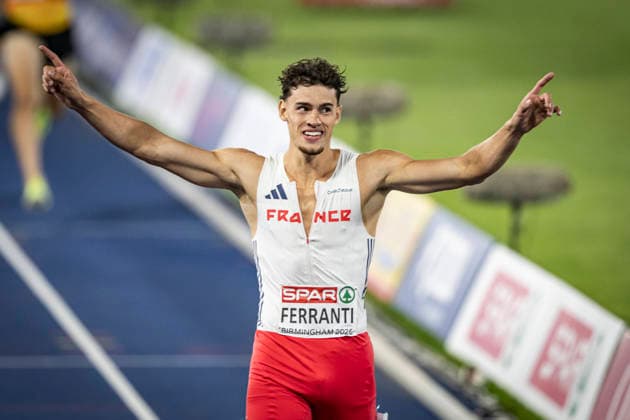 RECORD DATE NOT STATED 13th August 2026; Alexander Stadium, Birmingham, Midlands, England; 2026 European Athletics Championships, Day Four; Antoine Ferranti (FRA) competes in the mens decathlon GodfreyxPitt