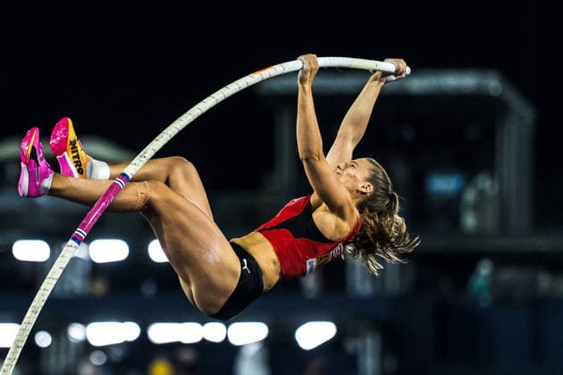 European Athletics Championships; Birmingham, 13.08.2026 BIRMINGHAM, UNITED KINGDOM - AUGUST 13: Angelica Moser (Switzerland) competes in the pole vault final at the European Athletics Championships; Birmingham on August 13, 2026 in Birmingham, United Kingdom. *** European Athletics Championships, Birmingham, August 13, 2026 BIRMINGHAM, UNITED KINGDOM AUGUST 13 Angelica Moser of Switzerland competes in the pole vault final at the European Athletics Championships in Birmingham on August 13, 2026, in Birmingham, United Kingdom Copyright: xBEAUTIFULxSPORTS UlfxSchillerx