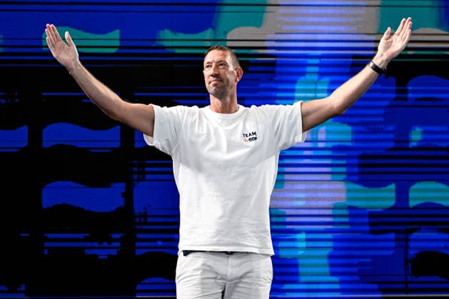 Alain Bernard during the European Aquatics Championships at the Olympic Aquatic Center in Paris (France), August 13, 2026. Andrea Staccioli