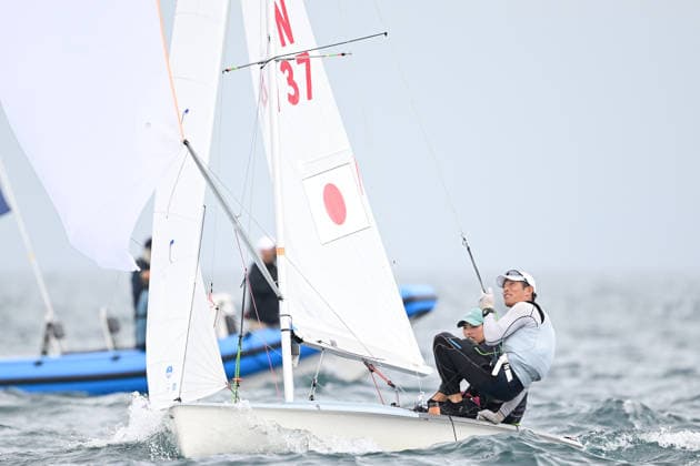 Yuna Nakayama & Taisei Hikida (JPN), AUGUST 13, 2026 - Sailing : 2026 470 Class World Championship, WM, Weltmeisterschaft Mixed 470 Series at Enoshima Yacht Harbour in Kanagawa, Japan. Noxthirdxpartyxsales  aflo_340818338 KyoxKikuchix