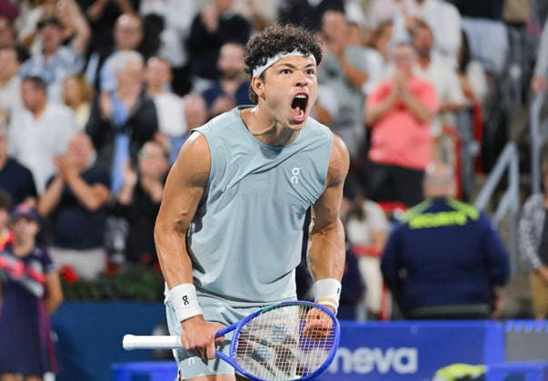 ATP, Tennis Herren Masters 1000 Canada final Ben Shelton of the United States reacts after winning the ATP Masters 1000 Canada final in Montreal, Canada, 13 August 2026. MONTREAL QUEBEC Canada  Copyright: xGRAHAMxHUGHESx