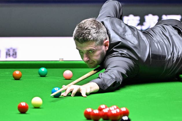 TAIYUAN, CHINA - AUGUST 13: Mark Selby of England plays a shot in the second round match against Kyren Wilson of England on day 6 of the 2026 World Snooker Tour China Open at Taiyuan Binhe Sports Center on August 13, 2026 in Taiyuan, Shanxi Province of China.  Copyright: xChinaxNewsxServicex 111659839357