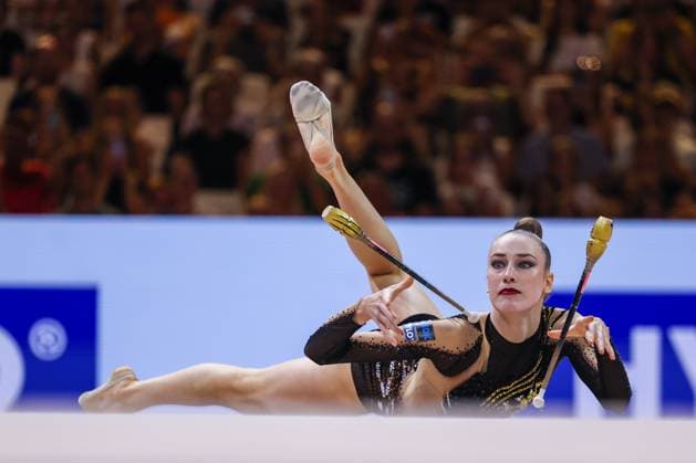 Rhythmic gymnastics, Rhythmische Sportgymnastik, RSG FIG World Championships 2026 Frankfurt in Frankfurt am Main, Germany - 13 08 2026 Darja Varfolomeev (GER) seen during Rhythmic Gymnastics FIG World Championships 2026 Frankfurt Frankfurt am Main Germany Copyright: xFabrizioxCarabellix xSOPAxImagesx Fabrizio-Carabelli-1442093