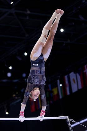 2026 Artistic Gymnastics European Championships - Day 1 Mila Prpic of Croatia competes on the balance beam during day one of the 2026 Artistic Gymnastics European Championships at Arena Zagreb on August 13, 2026 in Zagreb, Crotia.  IgorxKralj PIXSELL