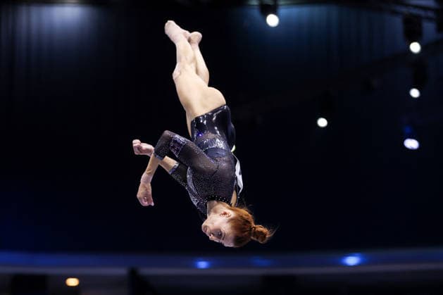 2026 Artistic Gymnastics European Championships - Day 1 Tijana Korent of Croatia competes on the vault during day one of the 2026 Artistic Gymnastics European Championships at Arena Zagreb on August 13, 2026 in Zagreb, Crotia.  IgorxKralj PIXSELL