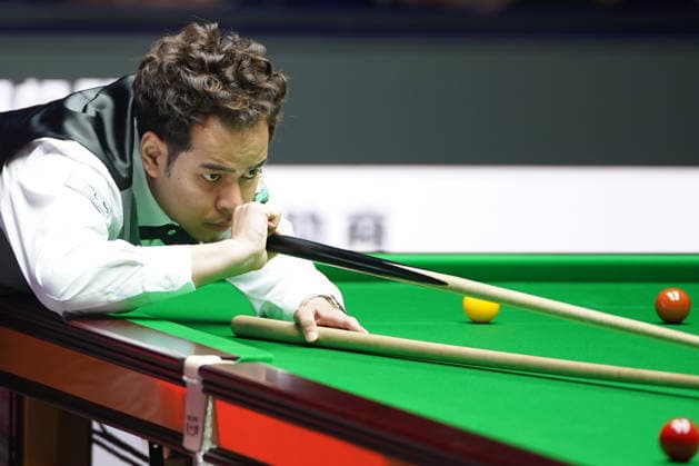 TAIYUAN, CHINA - AUGUST 14: Noppon Saengkham of Thailand plays a shot in the Quarterfinal match against Shaun Murphy of England on day 7 of the 2026 World Snooker Tour China Open at Taiyuan Binhe Sports Center on August 14, 2026 in Taiyuan, Shanxi Province of China.  Copyright: xTaixChengzhex 111659923701