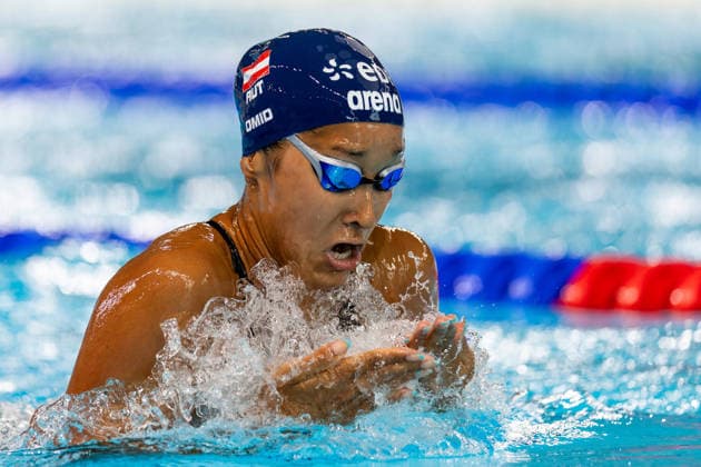 SWIMMING - EAC 2026 PARIS,FRANCE,14.AUG.26 - SWIMMING - European Aquatics Championships Paris 2026, 200m individual medley, women. Image shows Nida Omid (AUT).  GEPAxpictures xPhilippxBrem