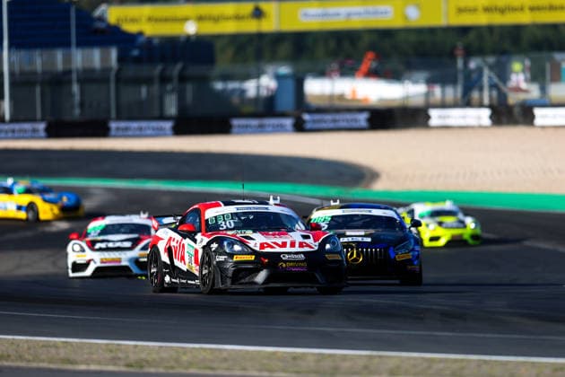 ADAC GT4 Germany, 7. + 8. Rennen Nürburgring 2026 30 Porsche 718 Cayman GT4 RS Clubsport, Avia W&S Motorsport: Maximilian Schreyer, Alon Gabbay - picture by Gruppe C Photography Nürburgring Oschersleben Rheinland-Pfalz Germany Copyright: xGruppexCxPhotographyx