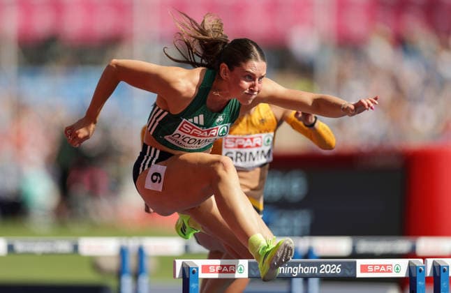 2026 European Athletics Championships, Alexander Stadium, Birmingham, England 14 8 2026 Women s Heptathlon - 100m Hurdles Ireland™s Kate O™Connor Kate O™Connor 14 8 2026  Copyright: xx 0U6A2885