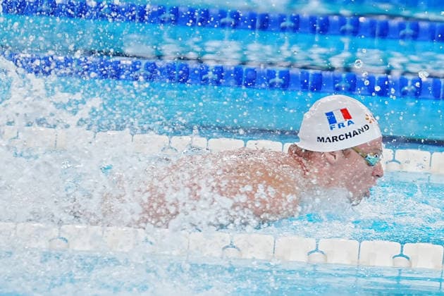 August 14, 2026, Paris, Bretagne, FRANCE: Marchand Leon of France During Heats 200 M Butterfly Men at the European Swimming Championships at the Greater Paris Metropolis Olympic Aquatics Centre in Paris (France) on August 14, 2026.Credit . Paris FRANCE - ZUMAl193 20260814_zsp_l193_064 Copyright: xLaurentxLairysx