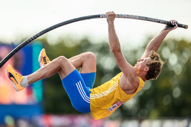 260814 William Asker of Sweden competes in men s pole vault qualification during day 5 of the 2026 European Athletics Championships on August 14, 2026 in Birmingham. Photo: Maxim Thore BILDBYRAN kod MT MT1070 friidrott athletics friidrett friidrotts-em em friidretts-em 2026 european athletics championships day 5 bbeng sweden sverige pole vault stavsprang stavhopp *** August 14, 2026: William Asker of Sweden competes in the men’s pole vault qualifying round on Day 5 of the 2026 European Athletics Championships on August 14, 2026 in Birmingham. Photo by Maxim Thore. BILDBYRAN code MT MT1070 track and field athletics friidrett friidrotts em em friidretts em 2026 European Athletics Championships Day 5 BBENG Sweden pole vault stavsprang stavhopp  Copyright: MAXIMxTHORE BB260814MT017