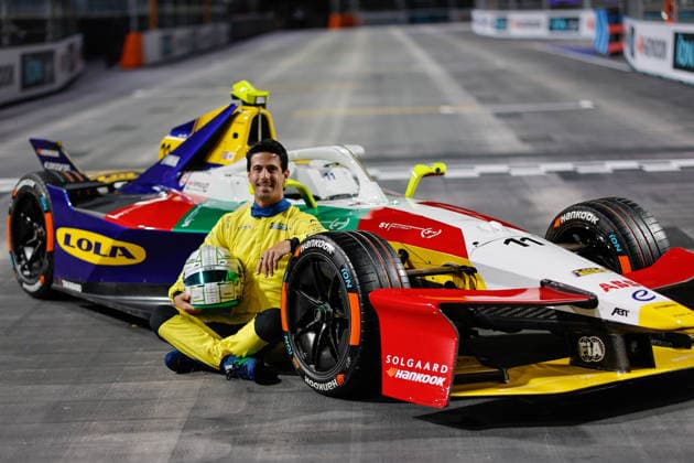 2026 FORMULA E LONDON ePRIX 11 DI GRASSI Lucas (bra), Lola Yamaha ABT Formula E Team, Lola T002, portrait during the London ePrix, 16th and 17th round of the 2025-26 ABB FIA Formula E World Championship, WM, Weltmeisterschaft on the ExCel London Circuit from August 14 to 16, 2026 in London, United Kingdom - LondonUnited Kingdom  Copyright: xPauloxMariax