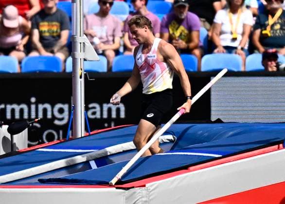 European Athletics Championships Birmingham 2026 - day 5 BIRMINGHAM, ENGLAND - AUGUST 14 : Broeders Ben (BEL) in action during the Pole Vault Men Qualification on day 5 of the Birmingham 2026 European Athletics Championships on August 14, 2026 in Birmingham, England, 14 08 2026 Birmingham ENGLAND  Copyright: xTomasxSiskx