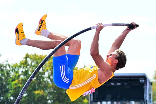 BIRMINGHAM, UNITED KINGDOM 20260814 Sweden s William Asker during the men s pole vault qualifying round at the European Athletics Championships at Alexander Stadium in Birmingham. *** The image is included in the SPORTS PACKAGE. For others PAID IMAGE. *** BIRMINGHAM UK x10030x *** BIRMINGHAM, UNITED KINGDOM, August 14, 2026 — Sweden’s William Asker during the men’s pole vault qualifying round at the European Athletics Championships at Alexander Stadium in Birmingham *** The image is included in the SPORTS PACKAGE. For other uses, PAID IMAGE *** BIRMINGHAM, UK x10030x  Copyright: xJonasxEkströmer TTx EUROPEAN ATHLETICS CHAMPIONSHIPS 2026