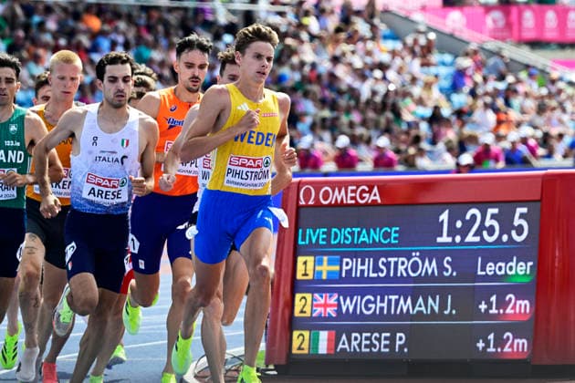 BIRMINGHAM, STORBRITANNIEN 20260814 Sveriges Samuel Pihlström herrarnas 1500m, försök 1, under friidrotts-EM pa Alexander Stadium i Birmingham. *** Bilden ingar i SPORTPAKET. För övriga BETALBILD. *** BIRMINGHAM STORBRITANNIEN x10030x *** BIRMINGHAM, UNITED KINGDOM 20260814 Sweden s Samuel Pihlström in the men s 1500m, Heat 1, at the European Athletics Championships at Alexander Stadium in Birmingham *** This image is part of the SPORT PACKAGE. For other images, see PAID IMAGES *** BIRMINGHAM, UNITED KINGDOM x10030x  Copyright: xJonasxEkströmer TTx FRIIDROTTS-EM 2026