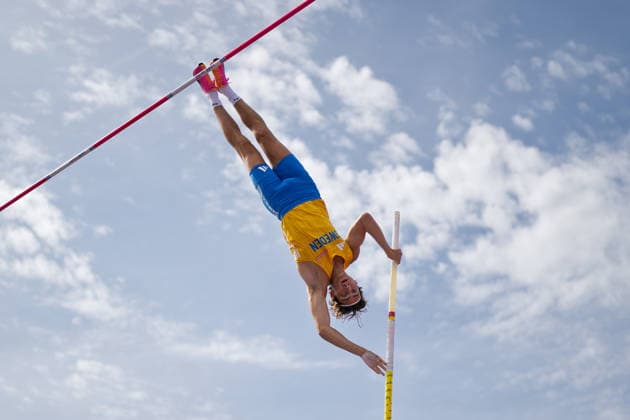 BIRMINGHAM, UNITED KINGDOM - AUGUST 14: Armand Duplantis of Sweden competes in the Men s Pole Vault during the European Athletics Championships at Alexander Stadium on August 14, 2026 in Birmingham, United Kingdom. England United Kingdom Copyright: xBEAUTIFULxSPORTS TobiasxLacknerx