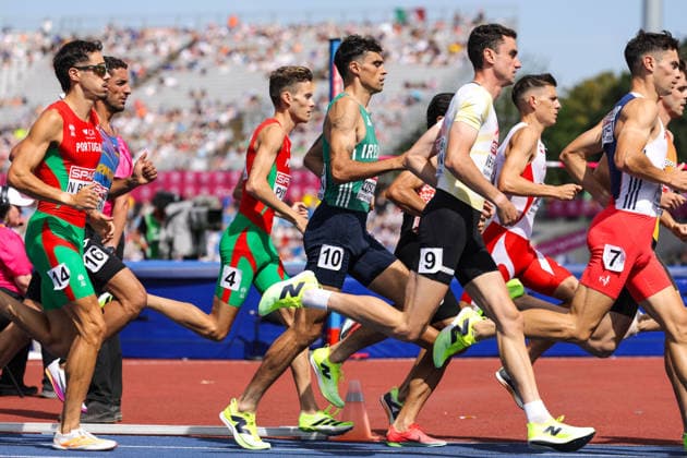 2026 European Athletics Championships, Alexander Stadium, Birmingham, England 14 8 2026 Men™s 1500m Heats Ireland™s Andrew Coscoran on his way to finishing fourth and qualfying Andrew Coscoran on his way to finishing fourth and qualfying 14 8 2026  Copyright: xx 0S9A3515