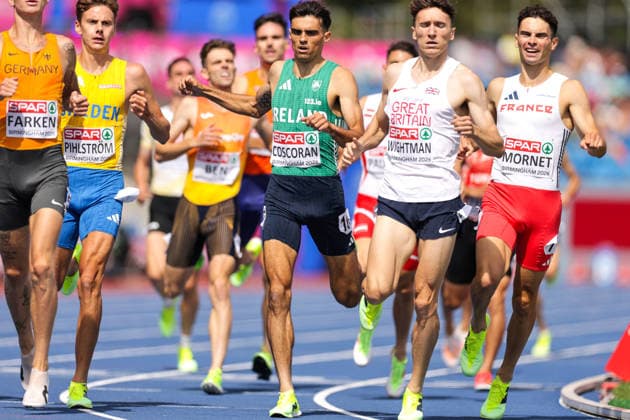 2026 European Athletics Championships, Alexander Stadium, Birmingham, England 14 8 2026 Men™s 1500m Heats Ireland™s Andrew Coscoran finishes fourth to qualify Andrew Coscoran finishes fourth to qualify 14 8 2026  Copyright: xx 0U6A3899