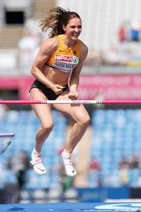 BIRMINGHAM, GREAT BRITAIN - AUGUST 14, 2026: Sophie WEIßENBERG (GER Germany) competing in the high jump of the decathlon during the European Athletics Championships at Alexander Stadium on August 14, 2026 in Birmingham, Great Britain. Great Britain Copyright: xAxelxKohringx