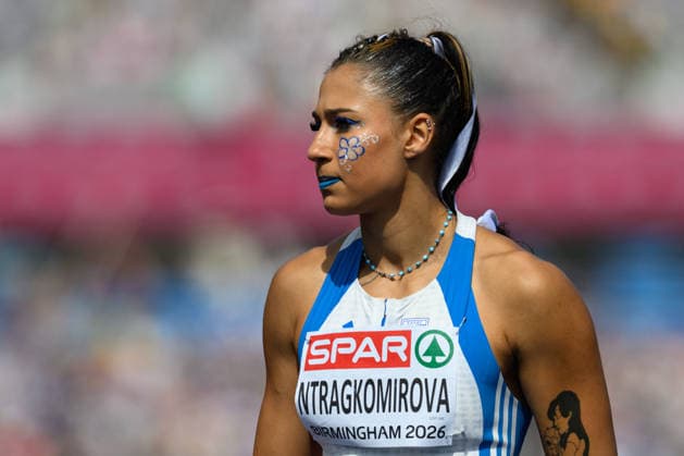 BIRMINGHAM, GREAT BRITAIN - August 14: Anastasia Ntragkomirova (Greece) during the heptathlon high jump competition during the European Athletics Championships 2026 at Alexander Stadium in Birmingham, Great Britain (Photo by Sven Beyrich Sports Press Photo)  Copyright: xSvenxBeyrich SportsxPressxPhotox Sportspressphoto_SPR205877