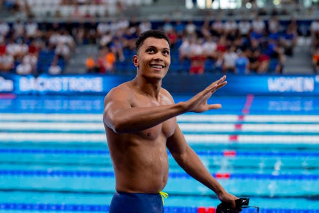 France, Paris, Centre Aquatique Olympique Metropole du Grand Paris, 14.08.2026, European Aquatics Championships, Day 14, Morning Session, Melvin Imoudu, Potsdamer SV, Germany, Photo by Eibner Pressefoto Tino Henschel European Aquatics Championships, Day 14, Morning Session Paris *** France, Paris, Centre Aquatique Olympique Metropole du Grand Paris, August 14, 2026, European Aquatics Championships, Day 14, Morning Session, Melvin Imoudu, Potsdamer SV, Germany, Photo by Eibner Pressefoto Tino Henschel European Aquatics Championships, Day 14, Morning Session, Paris Copyright: xEibnerxPressefotox