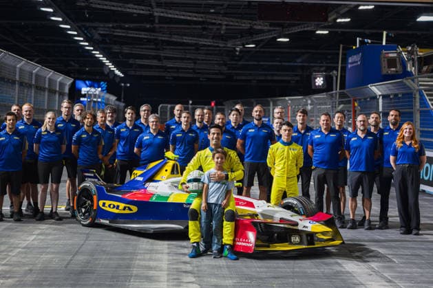 2026 FORMULA E LONDON ePRIX DI GRASSI Lucas (bra), Lola Yamaha ABT Formula E Team, Lola T002, portrait during the London ePrix, 16th and 17th round of the 2025-26 ABB FIA Formula E World Championship, WM, Weltmeisterschaft on the ExCel London Circuit from August 14 to 16, 2026 in London, United Kingdom - LondonUnited Kingdom  Copyright: xCLEMENTxLUCKx