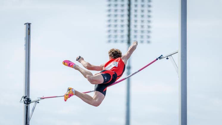 BIRMINGHAM, GREAT BRITAIN - AUGUST 14, 2026: Justin FOURNIER (SUI Switzerland) competing in the pole vault (q) during the European Athletics Championships at Alexander Stadium on August 14, 2026 in Birmingham, Great Britain. Great Britain Copyright: xAxelxKohringx