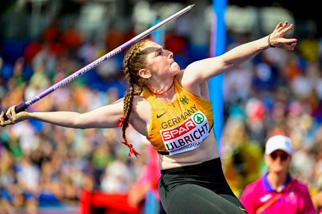 Julia ULBRICHT (Germany, 1. LAV Rostock, JAVELIN THROW Women) GBR, European Athletics Championships, Athletics, 14.08.2026, GBR, European Athletics Championships, Athletics, 14.08.2026, Birmingham *** Julia ULBRICHT Germany, 1 LAV Rostock, Women s JAVELIN THROW GBR, European Athletics Championships, Athletics, August 14, 2026, GBR, European Athletics Championships, Athletics, August 14, 2026, Birmingham Copyright: xEibnerxPressefoto JanxPapenfussx EP_JPS