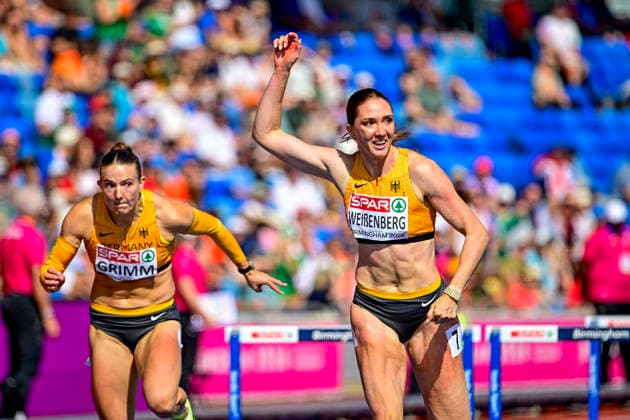 Sophie WEISSENBERG (Germany, TSV Bayer 04 Leverkusen, 100m HURDLES HEPTATHLON Women) GBR, European Athletics Championships, Athletics, 14.08.2026, GBR, European Athletics Championships, Athletics, 14.08.2026, Birmingham *** Sophie WEISSENBERG Germany, TSV Bayer 04 Leverkusen, 100m HURDLES HEPTATHLON Women GBR, European Athletics Championships, Athletics, August 14, 2026, GBR, European Athletics Championships, Athletics, August 14, 2026, Birmingham Copyright: xEibnerxPressefoto JanxPapenfussx EP_JPS