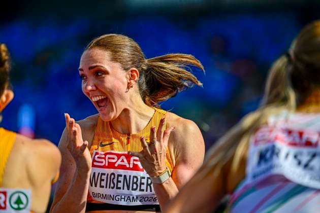 Sophie WEISSENBERG (Germany, TSV Bayer 04 Leverkusen, 100m HURDLES HEPTATHLON Women) GBR, European Athletics Championships, Athletics, 14.08.2026, GBR, European Athletics Championships, Athletics, 14.08.2026, Birmingham *** Sophie WEISSENBERG Germany, TSV Bayer 04 Leverkusen, 100m HURDLES HEPTATHLON Women GBR, European Athletics Championships, Athletics, August 14, 2026, GBR, European Athletics Championships, Athletics, August 14, 2026, Birmingham Copyright: xEibnerxPressefoto JanxPapenfussx EP_JPS