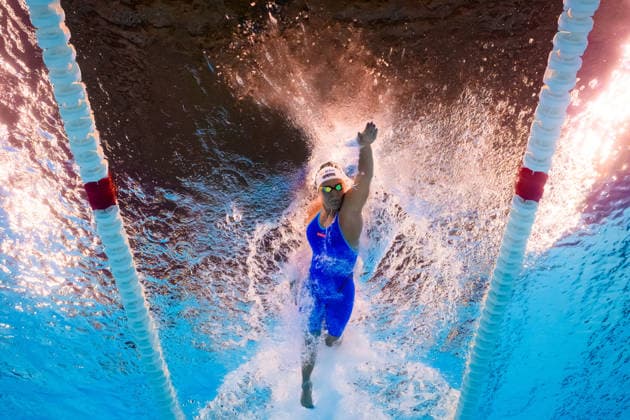 260814 Sandra Maria Balto of Norway competes in mixed 4x100 meters freestyle swimming relay heats during day 15 of the 2026 European Aquatics Championships on August 14, 2026 in Saint-Denis. Photo: Joel Marklund BILDBYRAN kod JM JM0843 bbeng simning swimming svomming 2026 european aquatics championships em lagkapp stafett Norge *** August 14, 2026: Sandra Maria Balto of Norway competes in the mixed 4x100-meter freestyle swimming relay heats during Day 15 of the 2026 European Aquatics Championships on August 14, 2026 in Saint Denis. Photo by Joel Marklund. BILDBYRAN code JM JM0843 bbeng swimming 2026 European Aquatics Championships European Championships relay Norway  Copyright: JOELxMARKLUND BB260814JM137