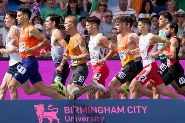 ATHLETICS - European Athletics Championships BIRMINGHAM,ENGLAND,14.AUG.26 - ATHLETICS - European Athletics Championships, 1500m, Men. Image shows Raphael Pallitsch (AUT).  GEPAxpictures xRanjithxKumar