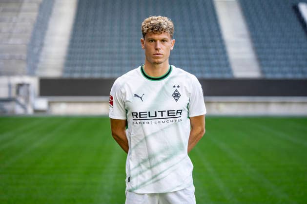 Robin Hack Portrait 2026 2027 Borussia Mönchengladbach am 28.07.2026 1.BL Porträttermin 2026 2027 *** Robin Hack Portrait 2026–2027 Borussia Mönchengladbach on July 28, 2026, Bundesliga 1 Portrait Session 2026–2027