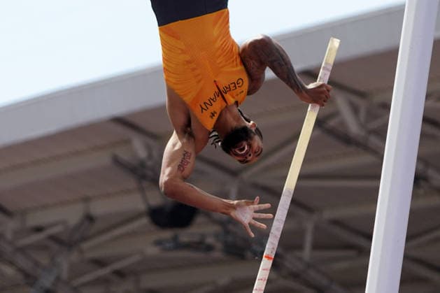 Birmingham , Leichtathletik, Athletics, Track and Field, EAA, Leichtathletik EM Birmingham 2026 European Championships birmingham 2026 , 10.08-17.08.2026, Alexander Stadium Birmingham, Grossbritannien Pole vault Men Stabhochsprung Männer, Lita Baehre Bo Kanda , Gillian Ladwig, Deutschland, Germany, GER Copyright Gladys Chai von der Laage *** Birmingham, Track and Field, Athletics, EAA, 2026 European Athletics Championships in Birmingham, August 10–17, 2026, Alexander Stadium, Birmingham, Great Britain, Men’s Pole Vault, Lita Baehre, Bo Kanda, Gillian Ladwig, Germany, GER. Copyright Gladys Chai von der Laage