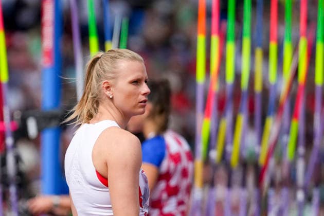 ATHLETICS - European Athletics Championships BIRMINGHAM,ENGLAND,14.AUG.26 - ATHLETICS - European Athletics Championships, high jump, women. Image shows Verena Mayr (AUT).  GEPAxpictures xRanjithxKumar