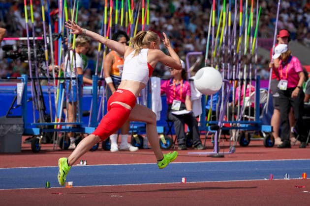 ATHLETICS - European Athletics Championships BIRMINGHAM,ENGLAND,14.AUG.26 - ATHLETICS - European Athletics Championships, high jump, women. Image shows Verena Mayr (AUT).  GEPAxpictures xRanjithxKumar