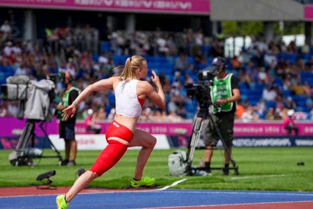 ATHLETICS - European Athletics Championships BIRMINGHAM,ENGLAND,14.AUG.26 - ATHLETICS - European Athletics Championships, high jump, women. Image shows Verena Mayr (AUT).  GEPAxpictures xRanjithxKumar