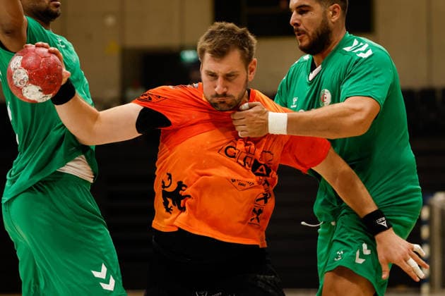 HANDBALL - Graz vs Algeria, test match GRAZ,AUSTRIA,14.AUG.26 - HANDBALL - HSG Graz vs Algeria, test match. Image shows Lukas Schweighofer (Graz).  GEPAxpictures xJamesxDoak
