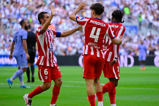 FOOTBALL : Olympique de Marseille VS AtlÃ tico de Madrid - 14 08 2026 Joy ATM - But Rodrigo Mendoza - Pre-season friendly between Olympique de Marseille and AtlÃ tico de Madrid on August 14, 2026 at the CEPAC Velodrome Stadium in Marseille. MarseilleFrance  Copyright: xWilliamxCannarellax