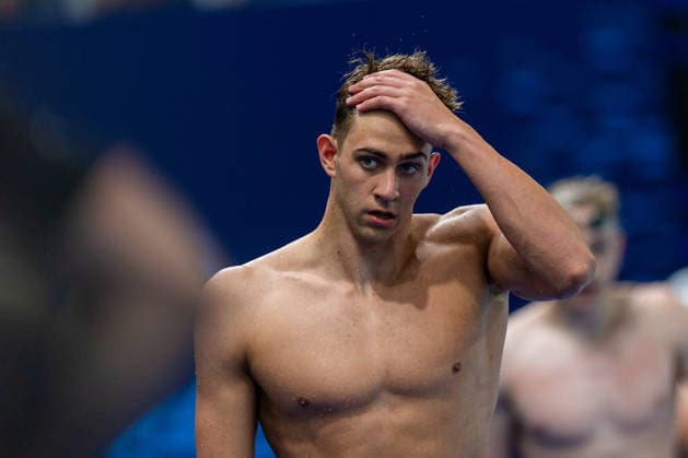 SWIMMING - EAC 2026 PARIS,FRANCE,14.AUG.26 - SWIMMING - European Aquatics Championships Paris 2026, 50m breaststroke, men. Image shows Luka Mladenovic (AUT).  GEPAxpictures xPhilippxBrem
